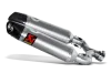 Vue 1 de l'échappement Slip-On Line (Titanium) for APRILIA SHIVER 750 / GT 2009