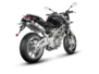 Vue 3 de l'échappement Aprilia SHIVER 750 / GT 2010