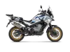 Vue 2 de l'échappement Slip-On Line (Titanium) for CFMOTO 800MT 2026