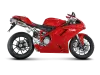 Vue 3 de l'échappement Ducati 848 EVO 2011