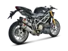 Vue 3 de l'échappement Slip-On Line (Titanium) for DUCATI STREETFIGHTER S 2014