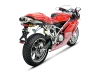 Vue 2 de l'échappement Evolution Line (Titanium) for DUCATI 999 S 2004