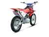 Vue 2 de l'échappement Honda CRF70F 2005