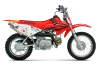 Vue 3 de l'échappement Honda CRF70F 2005