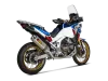 Vue 3 de l'échappement Racing Line (Titanium) - for Adventure Sports for HONDA CRF1100L AFRICA TWIN ADVENTURE SPORTS 2023