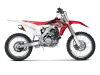 Vue 3 de l'échappement Honda CRF450R / 450RX 2015