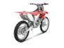 Vue 3 de l'échappement Honda CRF450R / 450RX 2004