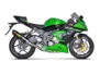 Vue 4 de l'échappement  for KAWASAKI NINJA ZX-6R 2009