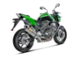 Vue 4 de l'échappement Kawasaki Z750 / Z750R 2007