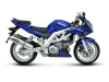 Vue 2 de l'échappement Slip-On Line (Titanium) for SUZUKI SV 1000 2006