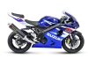 Vue 3 de l'échappement Suzuki GSX-R600 2004
