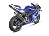 Vue 4 de l'échappement Suzuki GSX-R600 2004