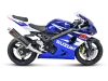 Vue 3 de l'échappement Racing Line (Carbon) for SUZUKI GSX-R600 2005