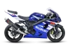 Vue 3 de l'échappement Evolution Line (Carbon) for SUZUKI GSX-R600 2005