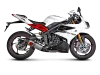 Vue 3 de l'échappement Evolution Line (Titanium) for TRIUMPH DAYTONA 675R 2016