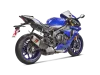Vue 3 de l'échappement Slip-On Line (Titanium) for YAMAHA R1 2019