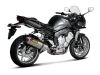 Vue 2 de l'échappement Yamaha FZ 1 FAZER 2006