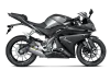 Vue 3 de l'échappement Racing Line (Titanium) for YAMAHA MT-125 2019