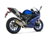 Vue 3 de l'échappement Racing Line (Titanium) for YAMAHA YZF-R15 2024