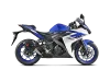 Vue 2 de l'échappement Slip-On Line (Carbon) for YAMAHA YZF-R25 2016