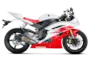 Vue 3 de l'échappement  for YAMAHA R6 2006