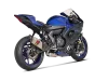 Vue 3 de l'échappement Racing Line (Titanium) for YAMAHA R7 2025