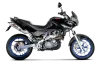 Vue 3 de l'échappement Slip-On Line (Titanium) for APRILIA PEGASO 650 2006