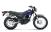 Vue 3 de l'échappement Yamaha TW 125 1999